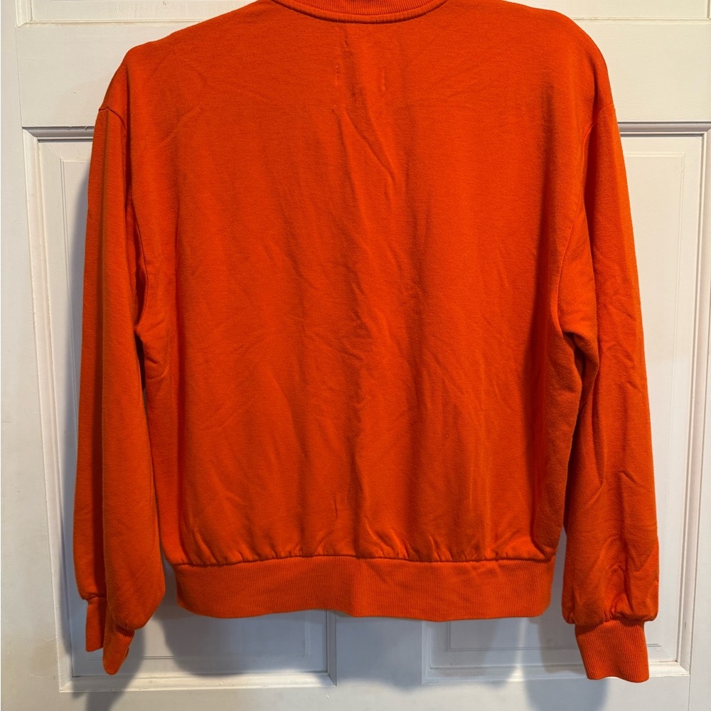 Bright Orange Quarter-Zip Pullover - image 2